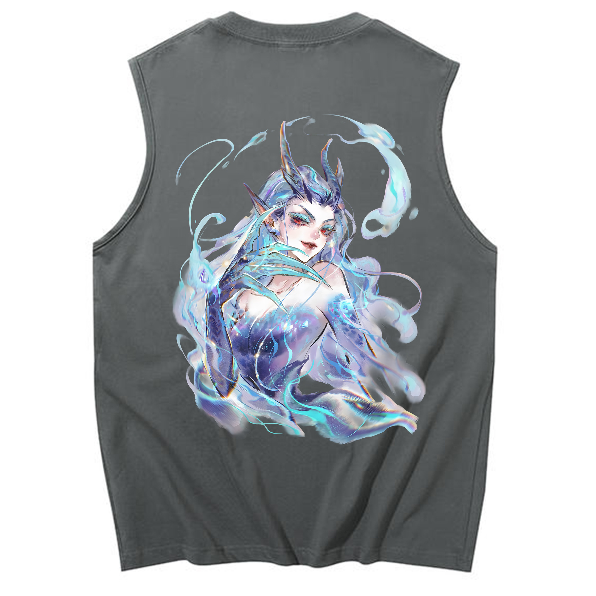 （画像用） Ne Zha 2 ナタ 魔童の大暴れ コットン100％タンクトップ（背面プリント）
